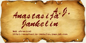 Anastasija Jankelin vizit kartica